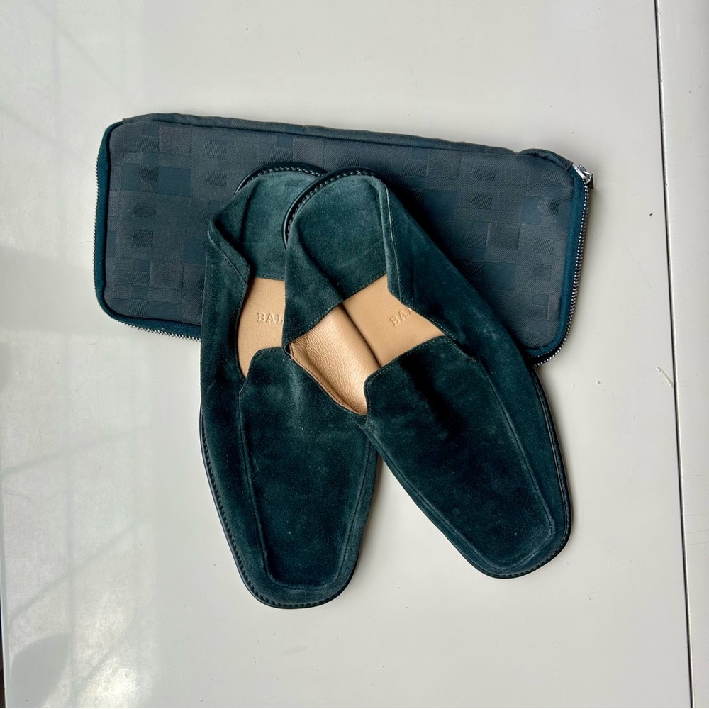 Bally Travel Slippers with Case